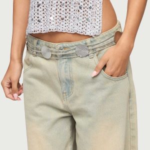 Textured Disc Triple Chain Belt