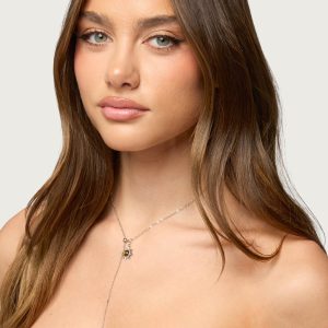 Sun Gemstone Cascading Chain Necklace