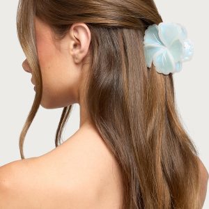 Iridescent Flower Claw Clip