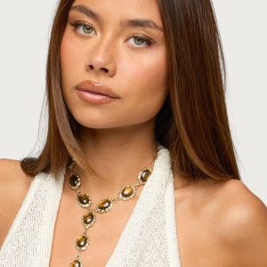 Cascasding Textured Pendant Necklace