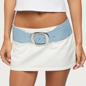 Chunky Faux Leather Belt