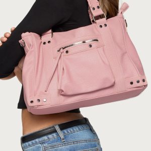 Oliviah Stud Faux Leather Bag