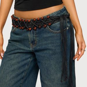 Beaded Crochet Belt