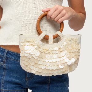 Iridescent Disc Hand Bag