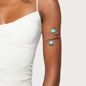Stone Spiral Arm Cuff