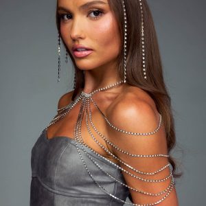 Chain Crystal Shoulder Jewelry