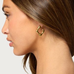 Molten Square Earrings