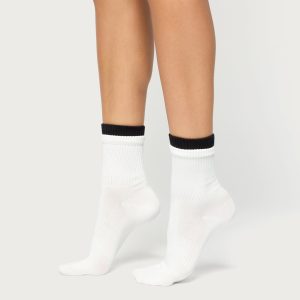 Contrast Layered Socks