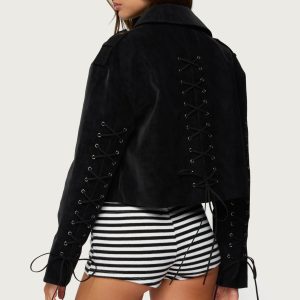 Ryder Faux Suede Biker Jacket