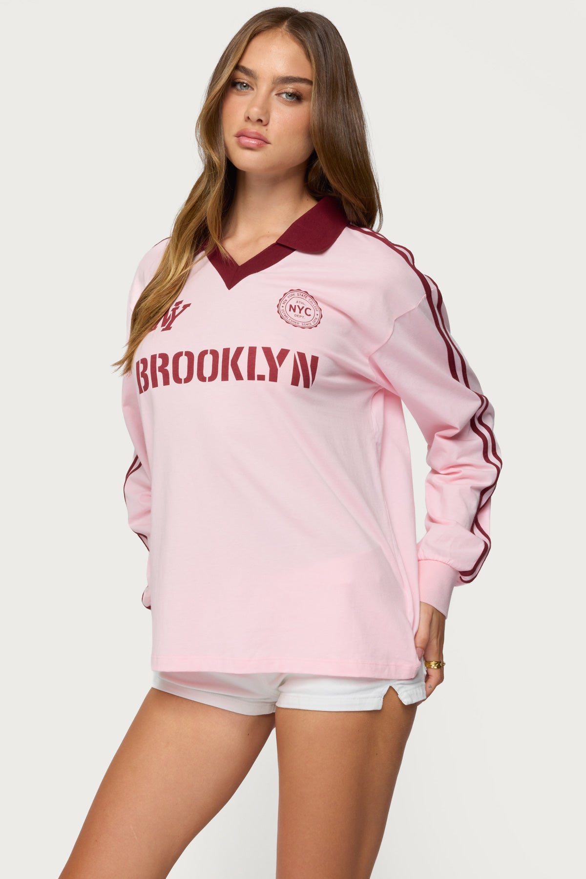 Brooklyn Contrast Oversized Rugby Shirt - Image 4
