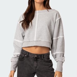 Inside Out Cropped Sweatshirt