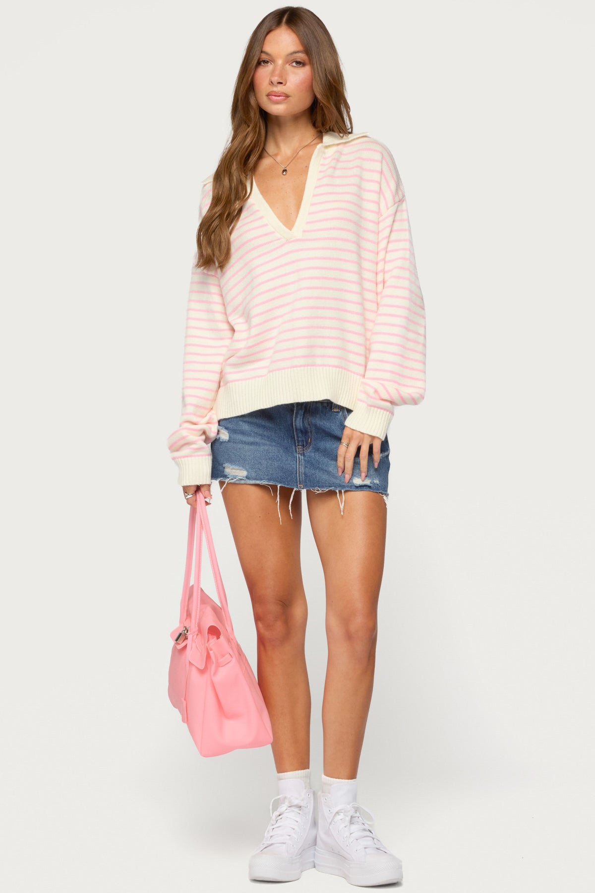 Copenhagen Oversized Striped Sweater - Image 2