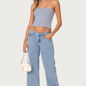 Raelynn Washed Low Rise Baggy Jeans