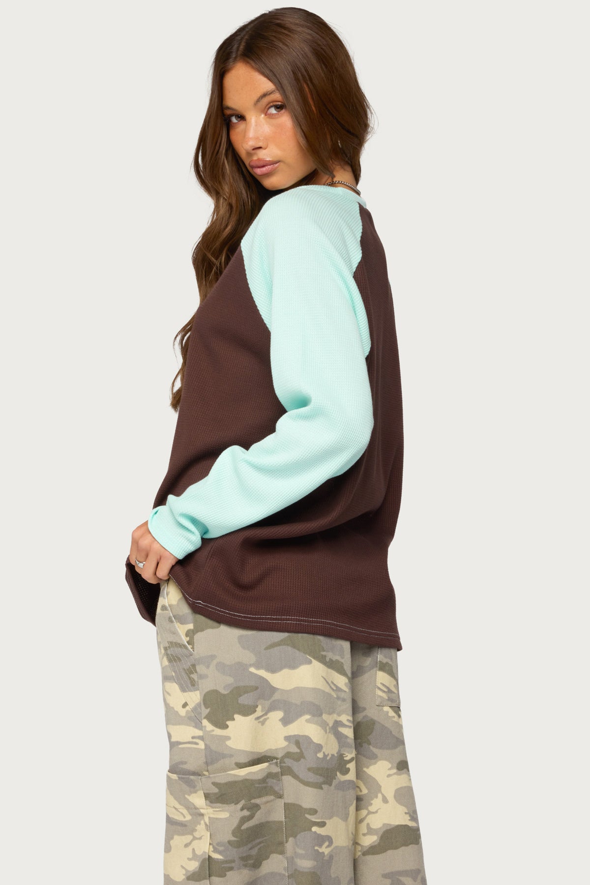 Me Time Oversized Waffle Top - Image 5