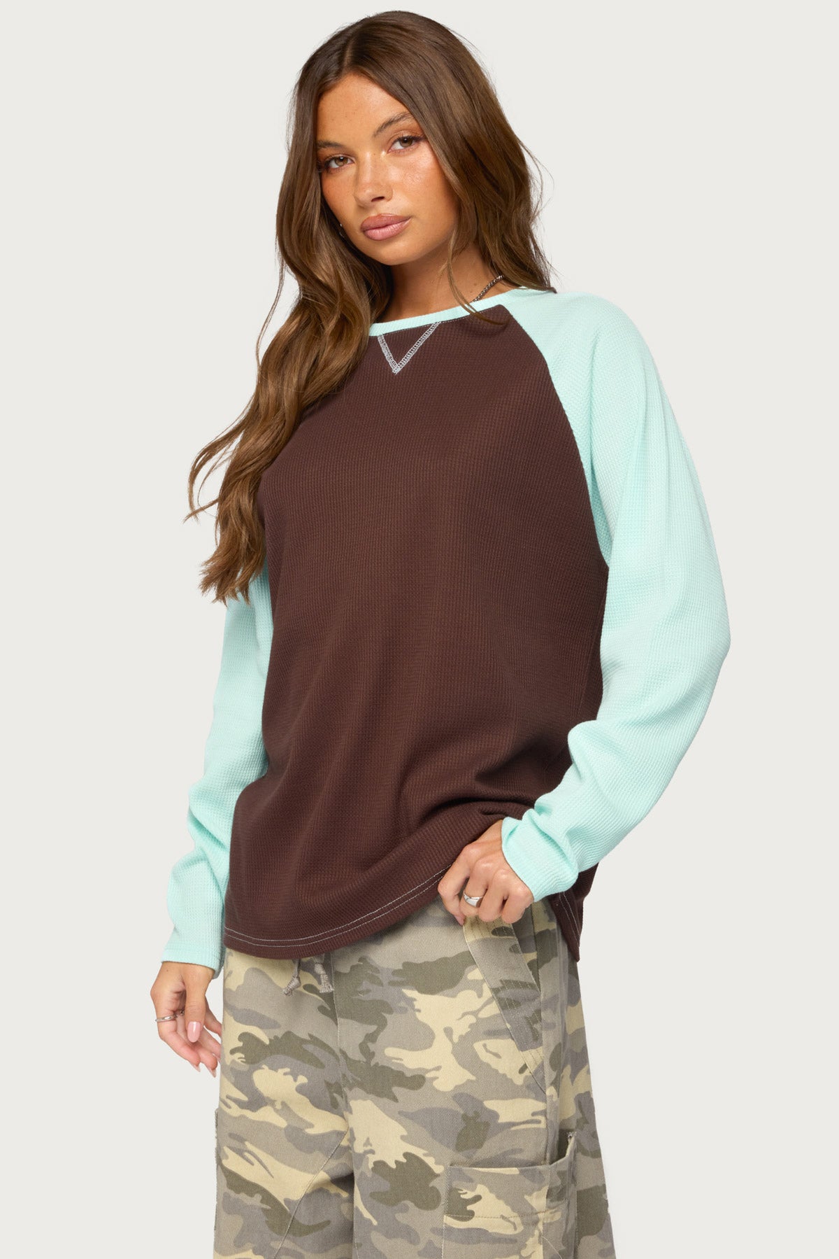 Me Time Oversized Waffle Top - Image 3