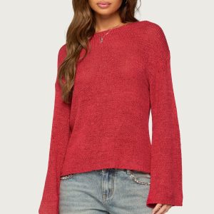 Drop Shoulder Light Knit Sweater