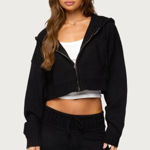 Russell Knit Hooded Cardigan