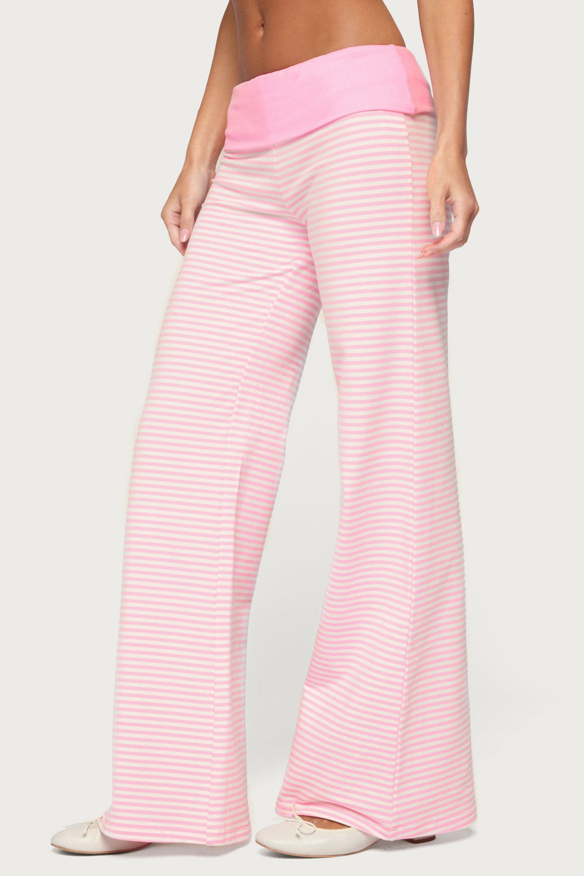 Meggy Striped Foldover Pants - Image 3