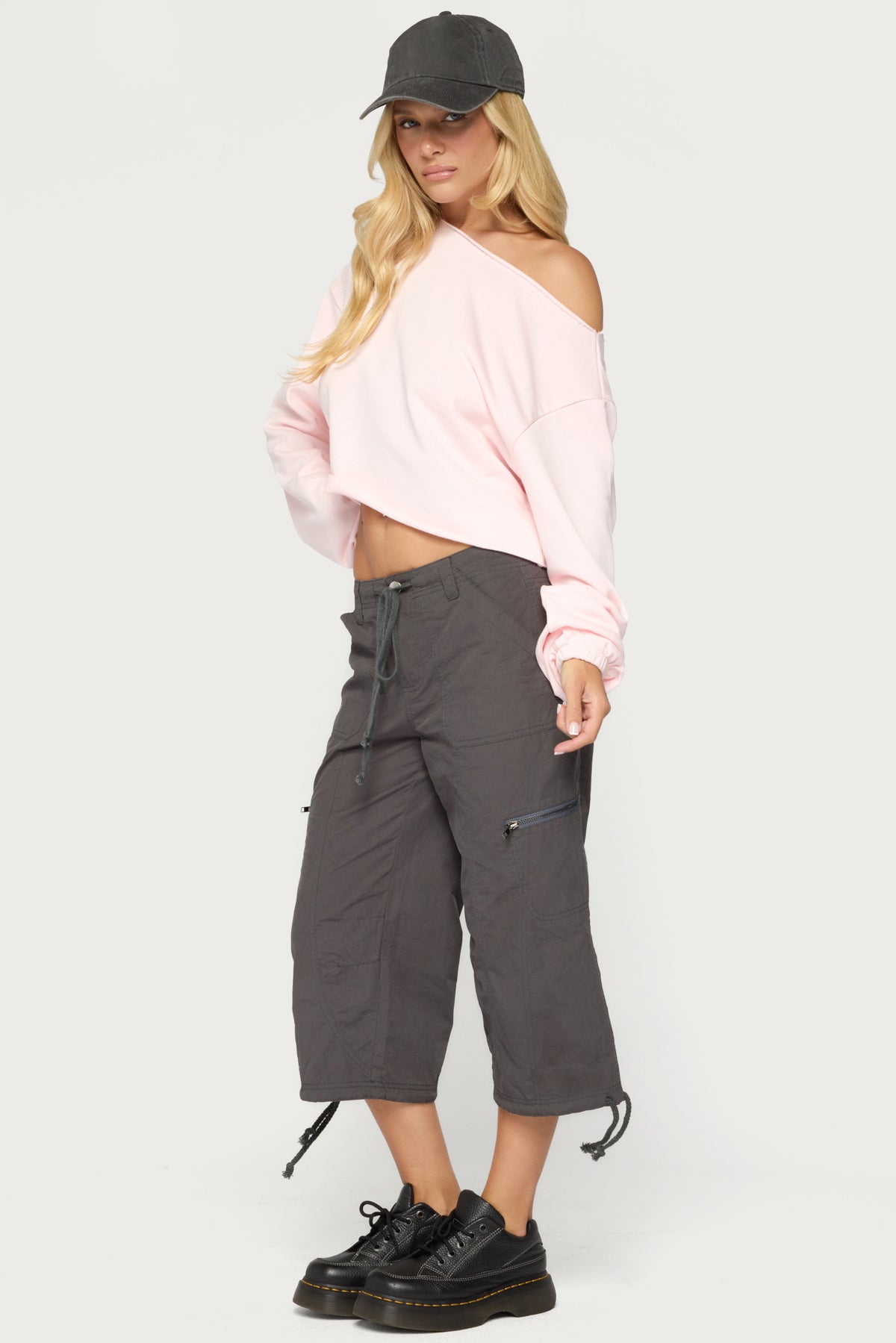 Aveline Off Shoulder Light Sweatshirt - Image 4