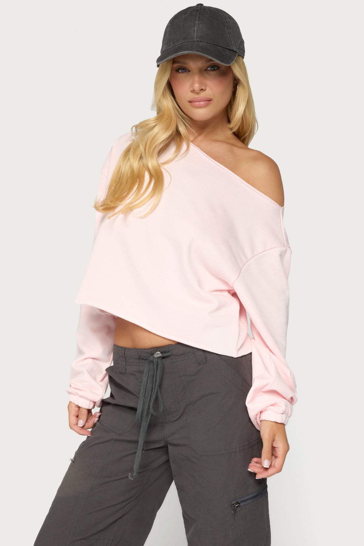Aveline Off Shoulder Light Sweatshirt - Image 3