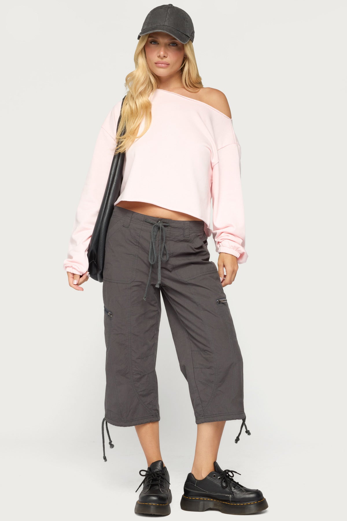 Aveline Off Shoulder Light Sweatshirt - Image 2