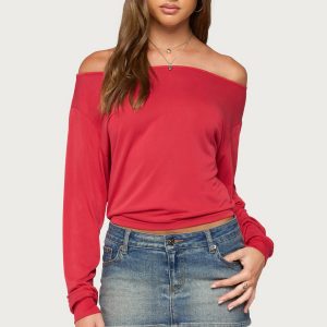 Nannie Off Shoulder Oversized Top