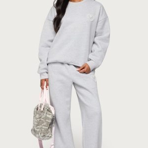 Love Edikted Wide Leg Sweatpants