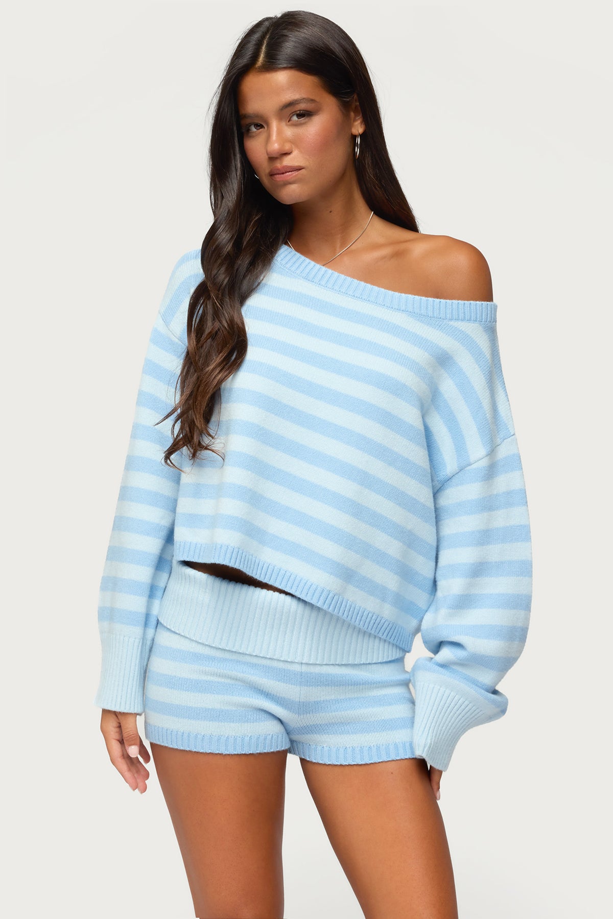 Saphi Striped Oversized Knit Sweater - Image 2