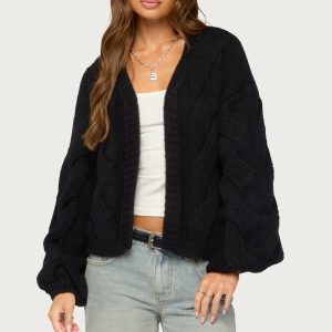 Braiden Chunky Cable Knit Cardigan