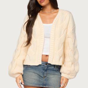 Braiden Chunky Cable Knit Cardigan