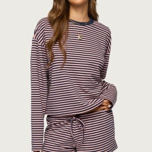 Jainee Striped Long Sleeve T Shirt