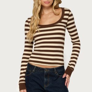 Rainey Striped Long Sleeve Top