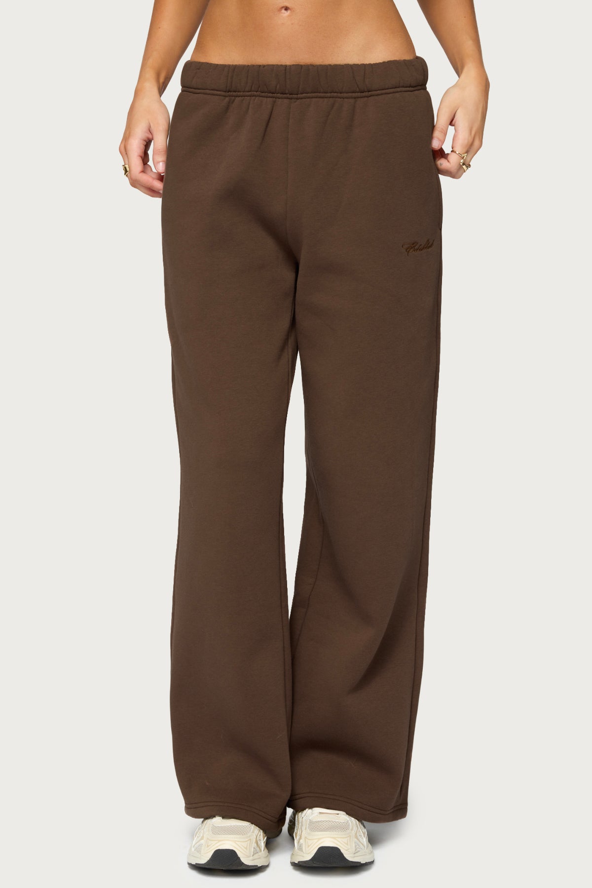 Basic Girl Wide Leg Edikted Sweatpants - Image 3