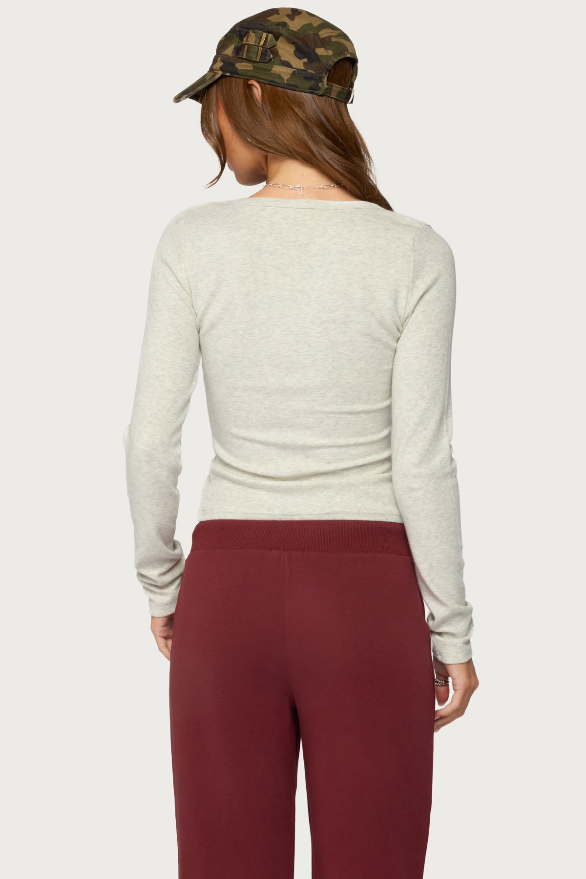 Doron V Neck Long Sleeve Top - Image 4