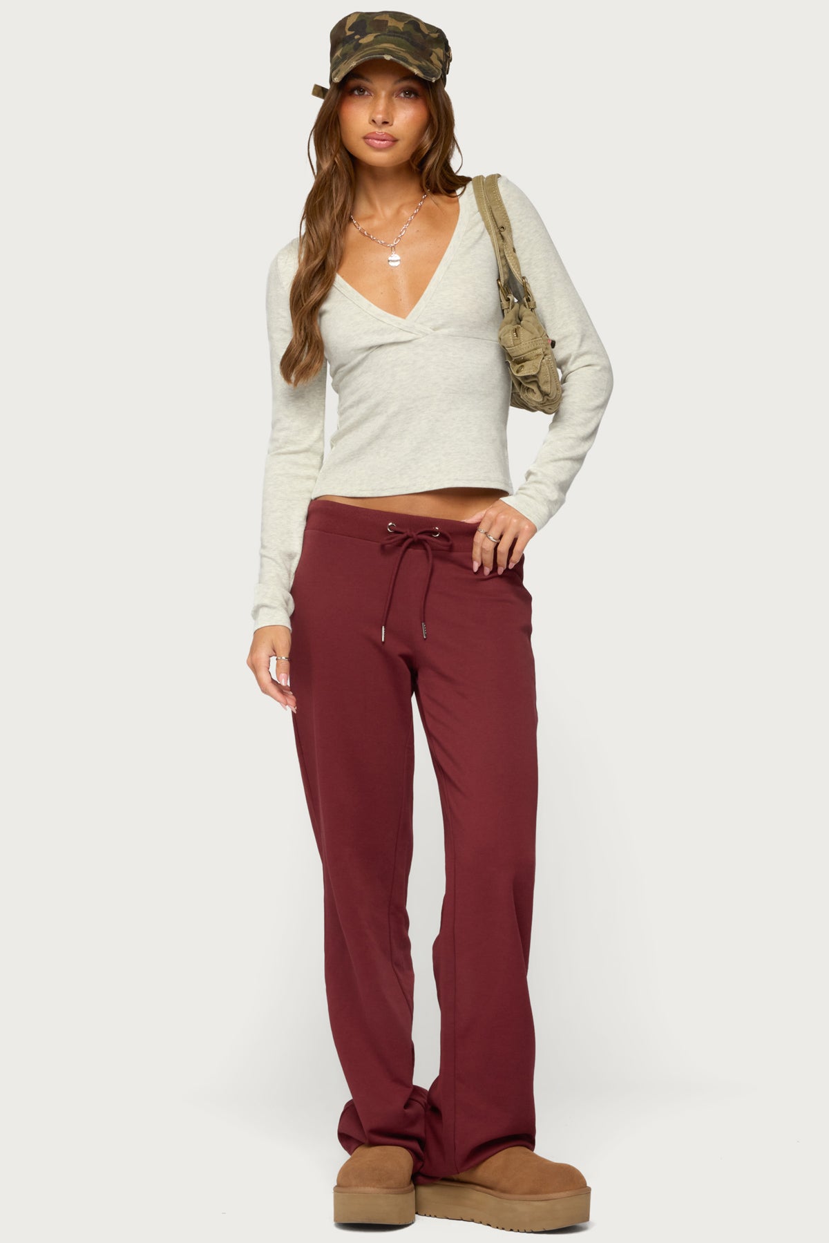 Doron V Neck Long Sleeve Top - Image 2