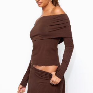 Habiba Foldover Off Shoulder Top