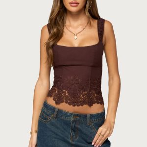 Jana Lacey Ruched Strap Corset