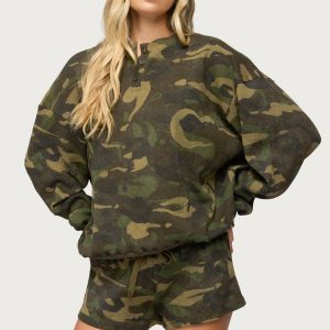 Baila Waffle Henley Top