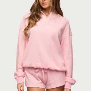 Baila Waffle Henley Top