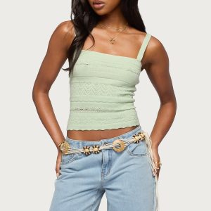 Naia Pointelle Knit Tank Top
