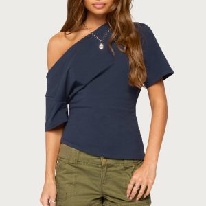 Mariee Asymmetric Off Shoulder Top