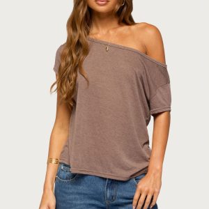 Amora Off Shoulder Sheer Top