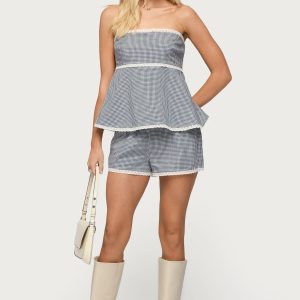 Ellie Lacey Gingham Shorts