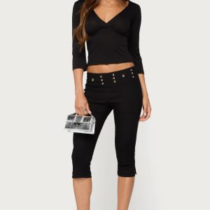 Meeva Grommet Capri Pants