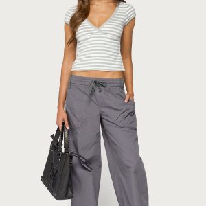 Kathleen Oversized Cotton Cargo Pants