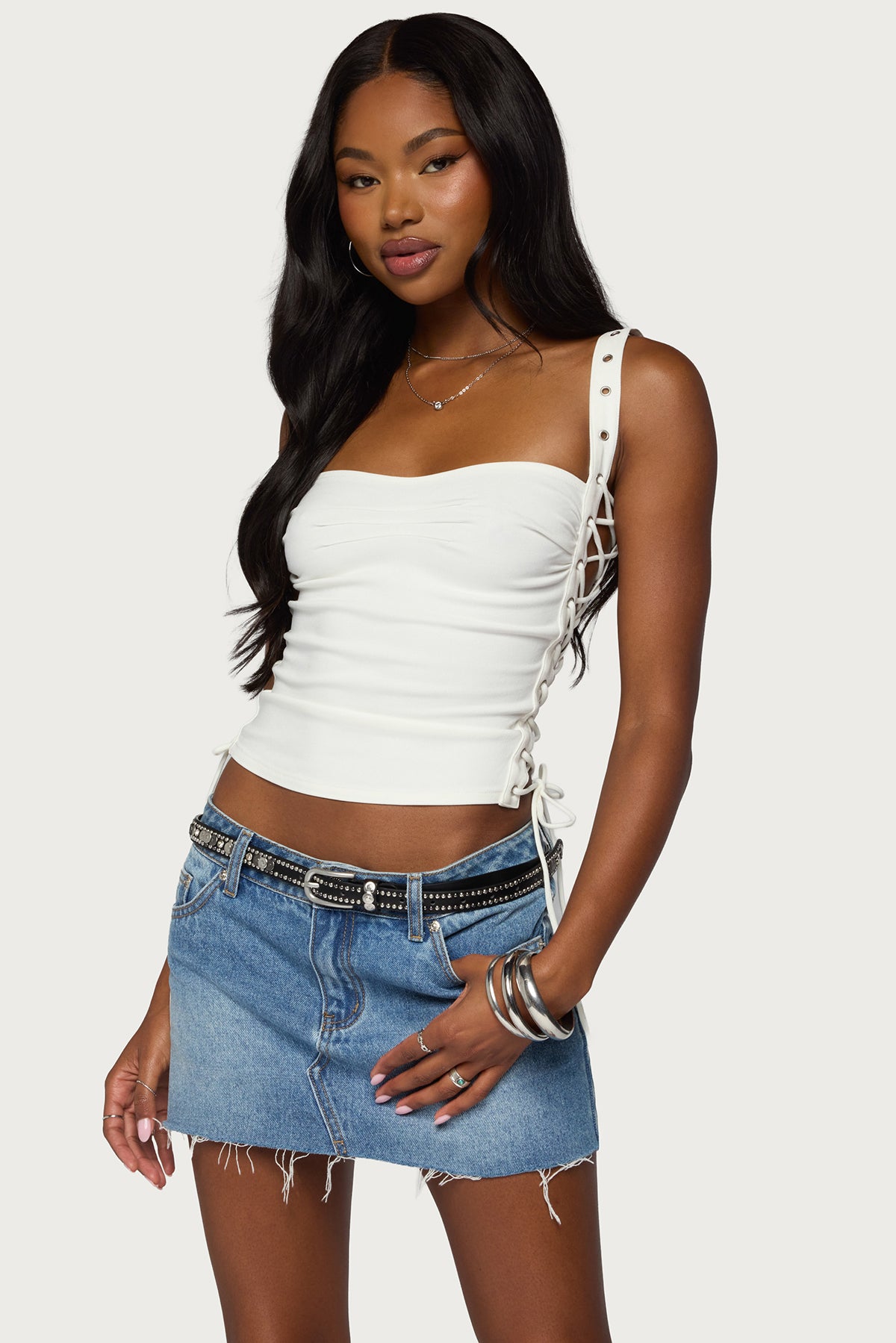 Adi Grommet Lace Up Corset - Image 2