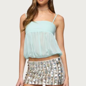 Helena Chiffon Bubble Top