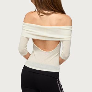 Thais Foldover Backless Top