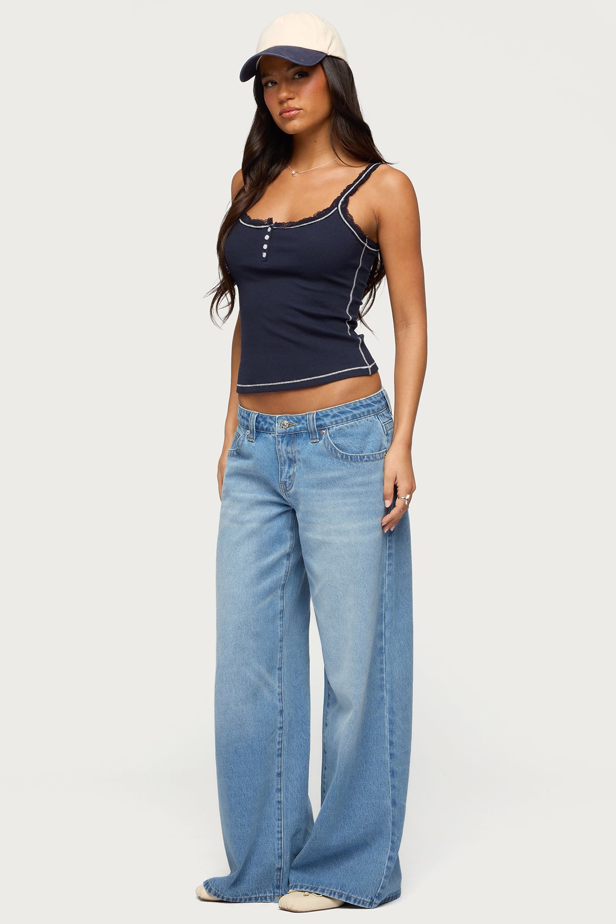 Raiyne Low Rise Wide Leg Jeans - Image 3