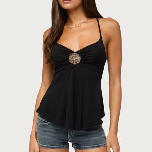 Kirstine Bead Patch Tank Top